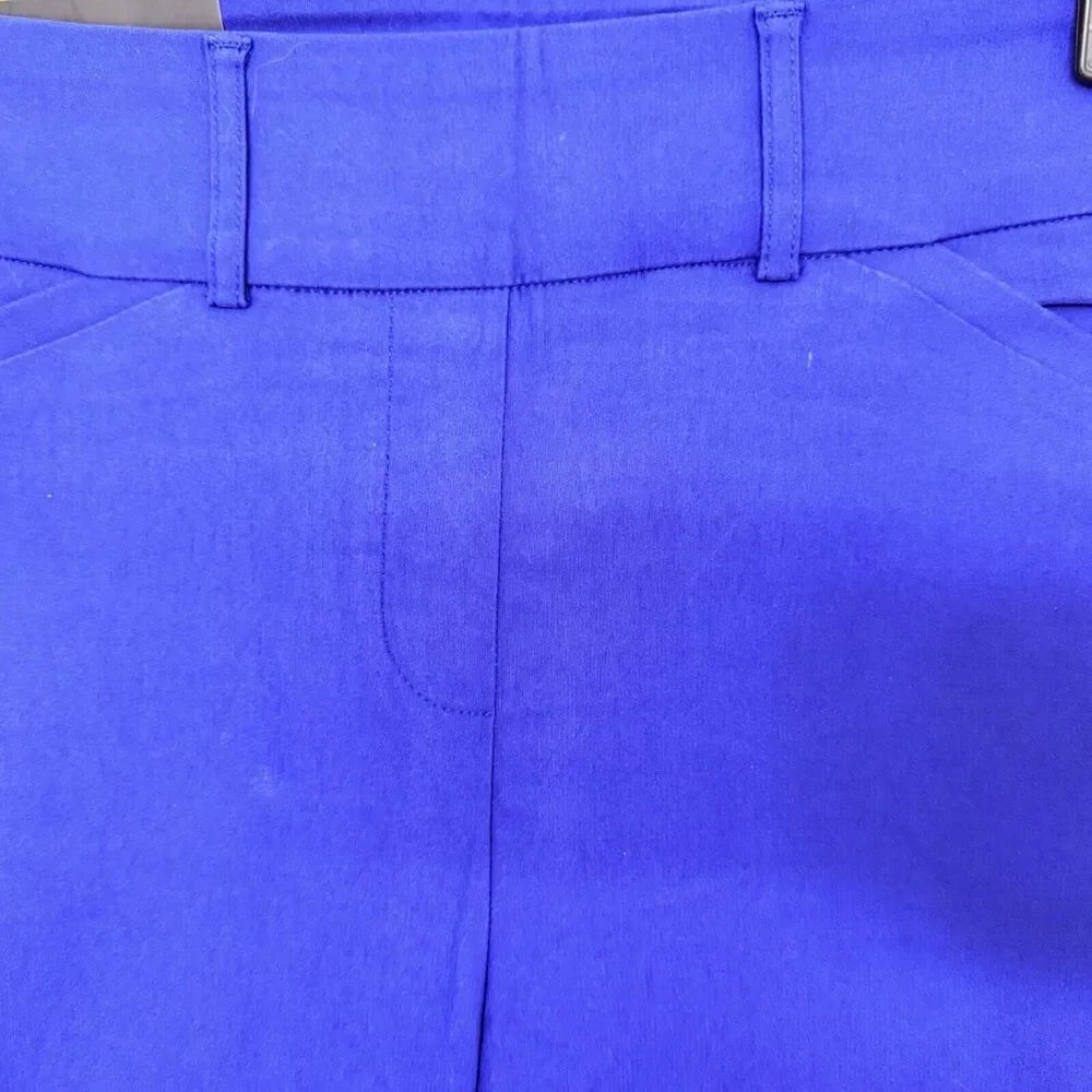 Hilary Radley Women Mid-Rise Sz S Stretch Pull-On Ankle Pant Mazarine Blue - Picture 7 of 7